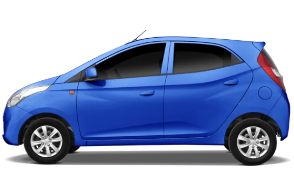 Blue Hatchback Car PNG Transparent Background