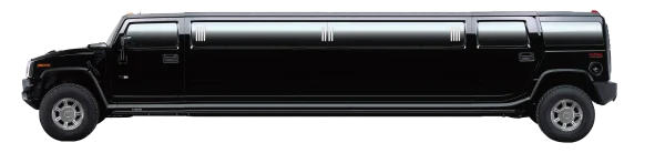 Black Hummer Limousine PNG Transparent Background