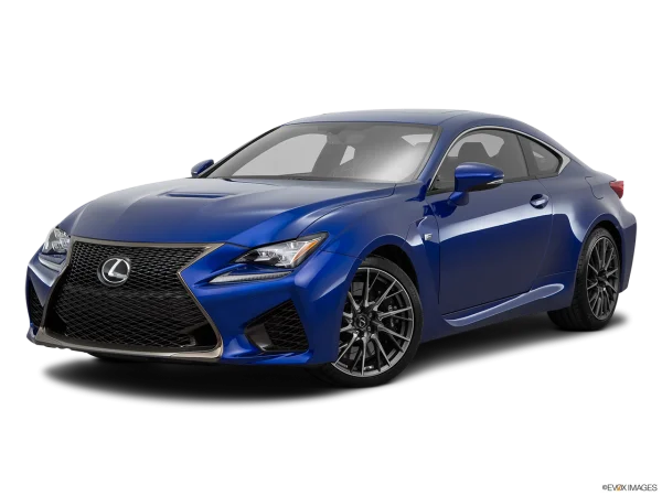 Blue Lexus RC F Sports Car PNG Transparent Background