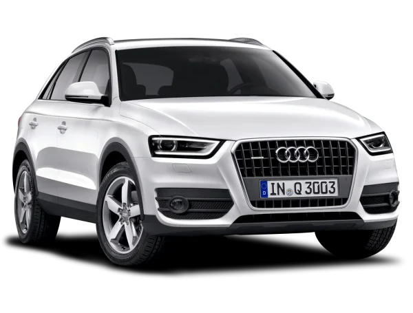 White Audi Q3 Car PNG Transparent Background