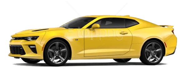 Yellow Chevrolet Camaro Sport Car PNG