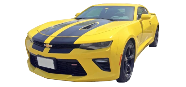 Yellow Chevrolet Camaro PNG Transparent Background