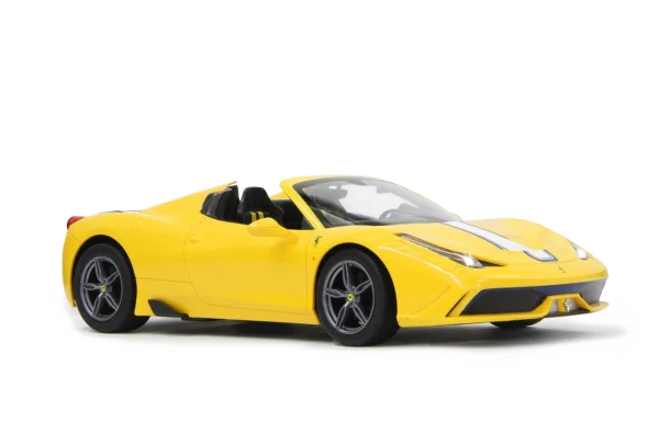 Yellow Convertible Sports Car PNG Transparent Background