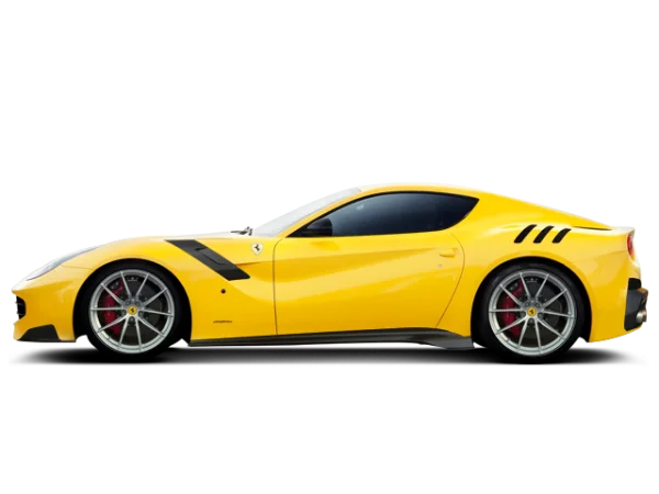 Yellow Ferrari Sports Car PNG Transparent Background