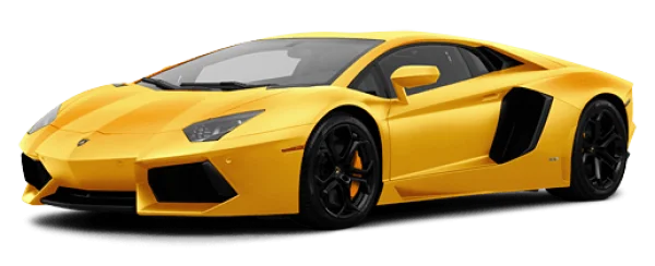Yellow Lamborghini Car PNG Transparent Background