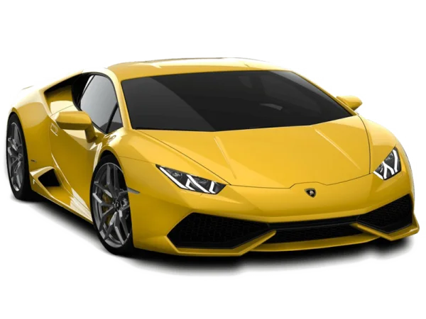 Yellow Lamborghini Huracan Sports Car PNG