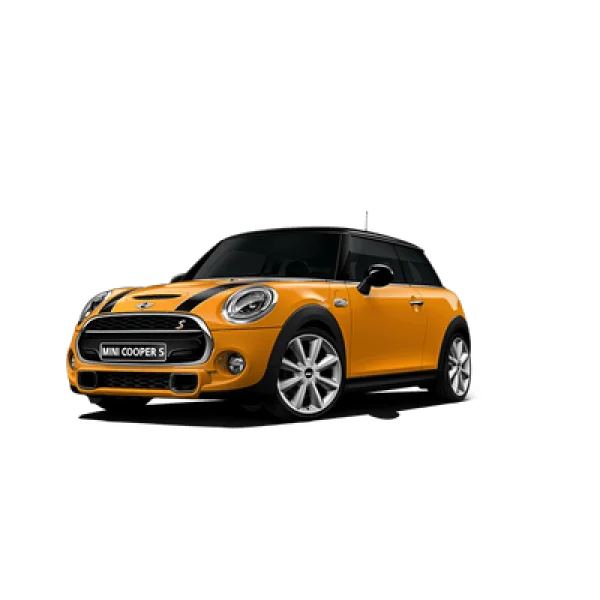 Orange Mini Cooper S Car PNG Transparent