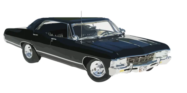 Black Classic Car PNG Transparent Background