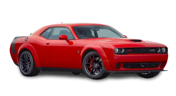 Red Dodge Challenger Car PNG Transparent Background