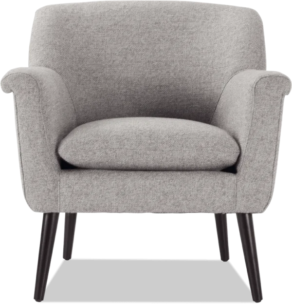 Modern Gray Armchair PNG Transparent Background