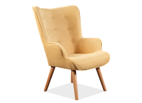 Yellow Armchair PNG Transparent Background