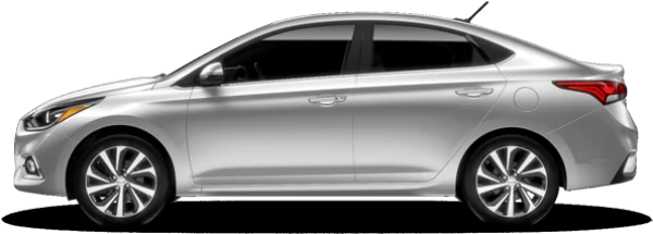 Silver Sedan Car PNG Transparent Background