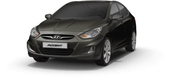 Dark Grey Hyundai Accent Car PNG