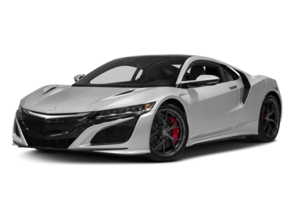 Silver Acura NSX Sports Car PNG Transparent Background