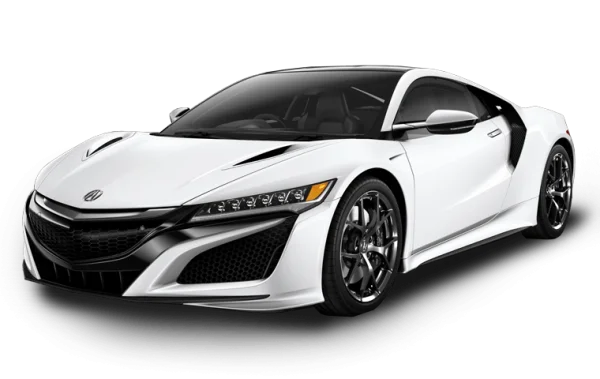 White Acura NSX Sports Car PNG Transparent