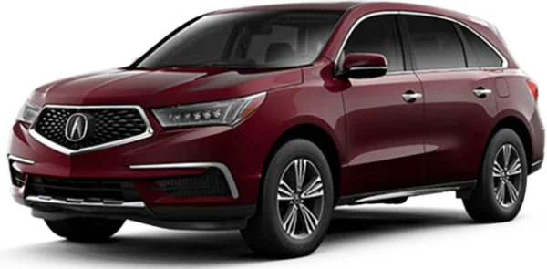 Red Acura MDX SUV PNG Transparent Background