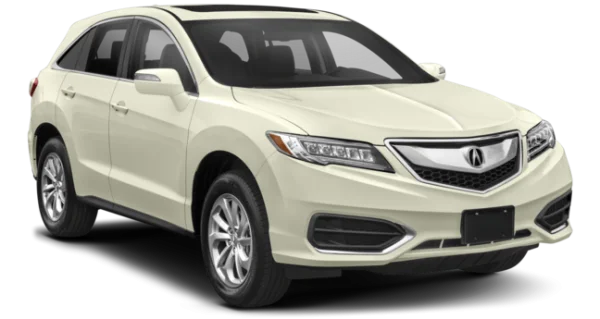 White Acura RDX SUV PNG Transparent Background