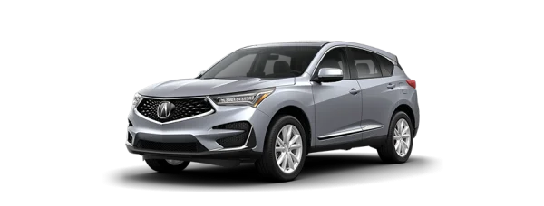 Silver Acura RDX SUV PNG Transparent Background