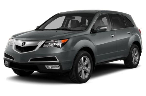 Grey Acura MDX SUV PNG Transparent Background