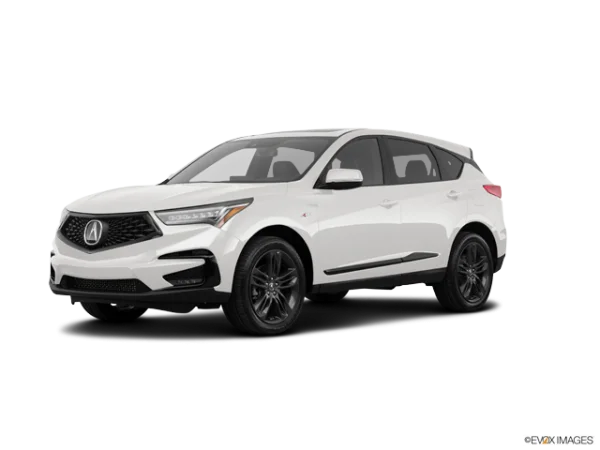 White Acura RDX SUV PNG Transparent Background