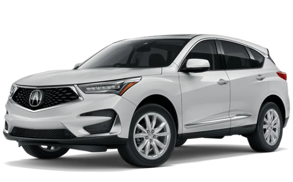White Acura RDX SUV Car PNG Transparent Background