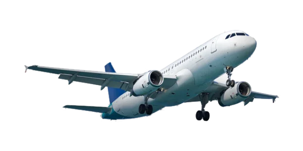 White Passenger Airplane Taking Off PNG Transparent