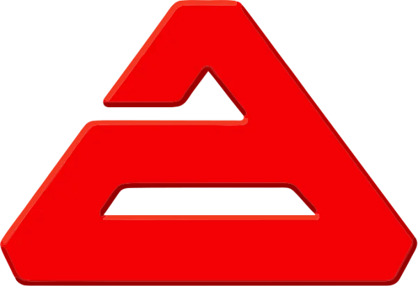 Red Abstract Letter A Logo PNG Transparent