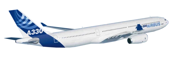 Airbus A330 Airplane PNG Transparent Background