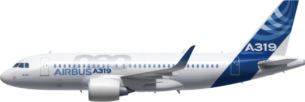 Airbus A319 Airplane Transparent PNG Image