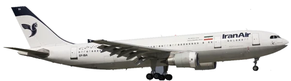 IranAir Passenger Airplane PNG Transparent Background