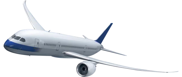 Modern Passenger Jet PNG Transparent Background