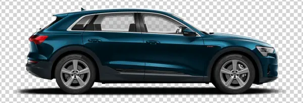 Blue Audi E-Tron SUV Transparent PNG