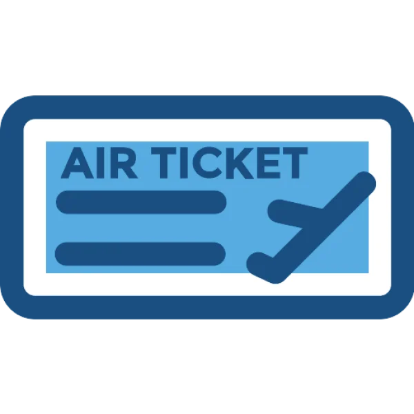 Air Ticket Icon PNG Transparent Background