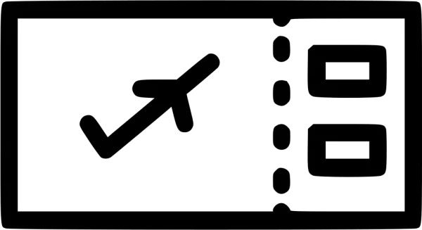 Airplane Ticket Icon Transparent PNG