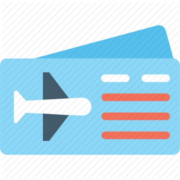 Airline Ticket Icon PNG Transparent Background
