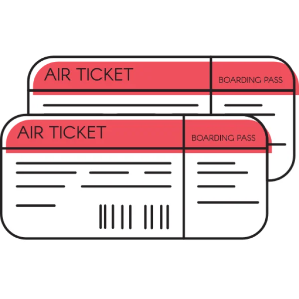 Air Ticket and Boarding Pass PNG Transparent Background