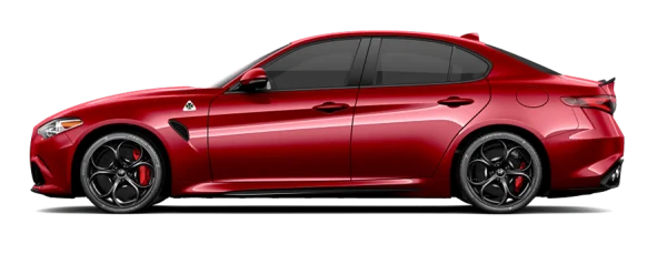 Red Alfa Romeo Giulia Quadrifoglio Car Transparent PNG