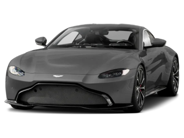 Grey Aston Martin Sports Car PNG Transparent Background