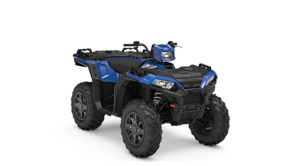 Blue Polaris Sportsman ATV PNG Transparent Background