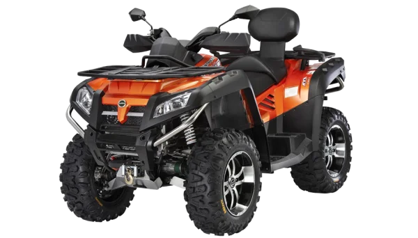 Orange Quad Bike ATV PNG Transparent Background