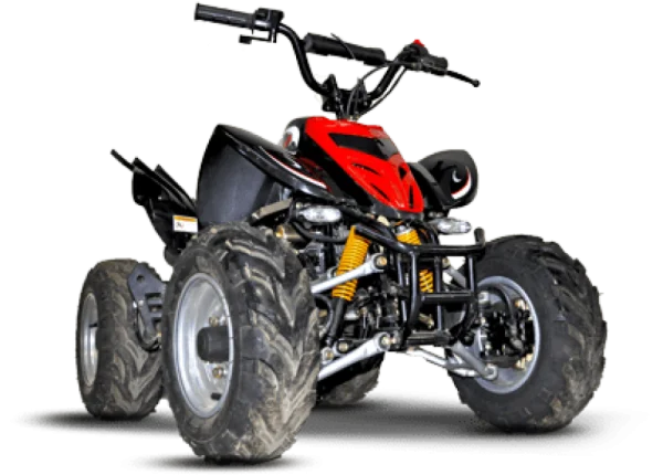 Black and Red Quad Bike ATV PNG Transparent