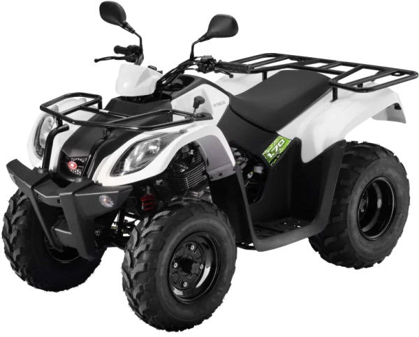 White ATV Quad Bike PNG Transparent Background