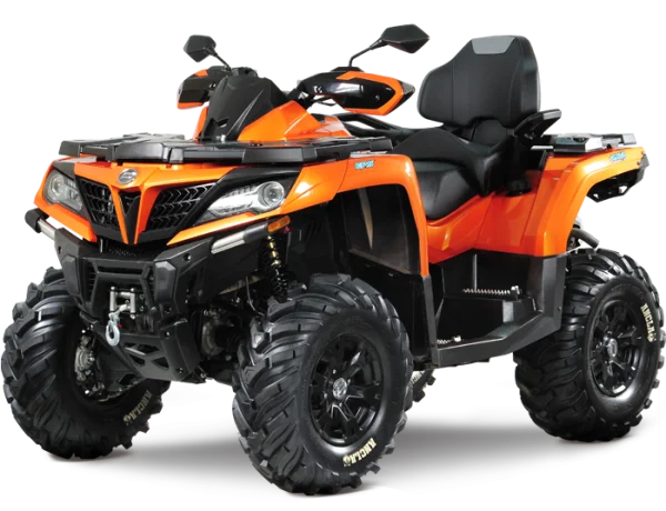 Orange ATV Quad Bike PNG Transparent Background