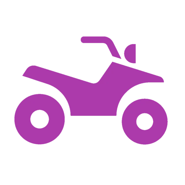 Purple ATV Icon Transparent Background