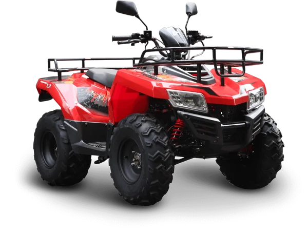 Red ATV Quad Bike PNG Transparent Background