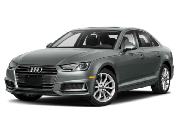 Gray Audi A4 Sedan PNG Transparent Background