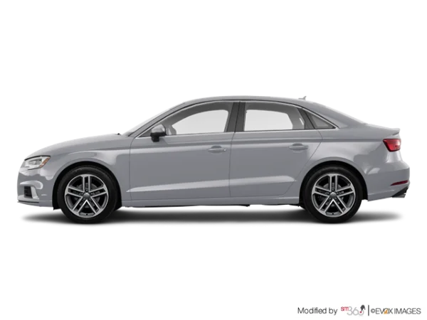 Gray Audi A3 Sedan PNG Transparent Background