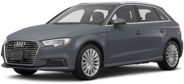 Grey Audi A3 Car PNG Transparent Background