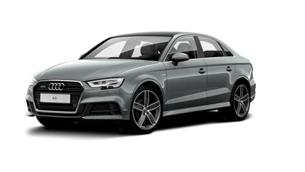 Gray Audi A3 Sedan PNG Transparent Background