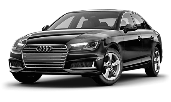 Black Audi A4 Sedan Car PNG Transparent